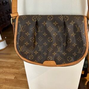 Louis Vuitton Tan Brown Monogram Crossbody Bag